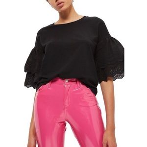 EUC Topshop Eyelet Sleeve T-Shirt